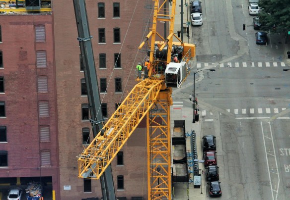 625 West Adams tower crane