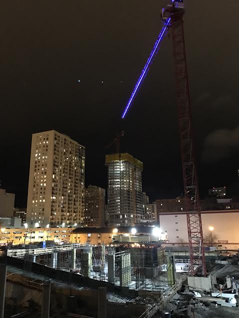 Atrium Village Christmas Crane