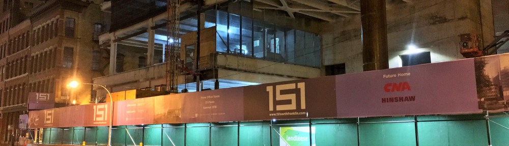 151 North Franklin glass