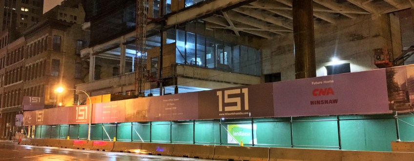 151 North Franklin glass