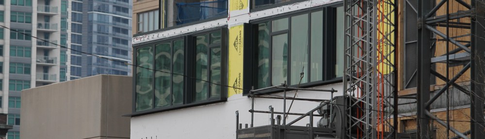 165 North Desplaines glass