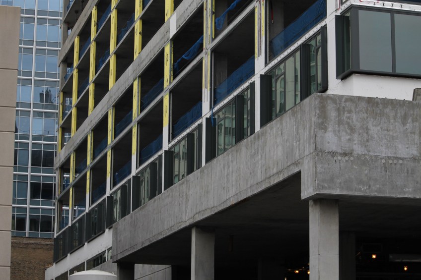 165 North Desplaines glass