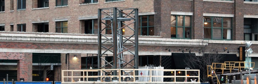 McDonald's headquarters tower crane