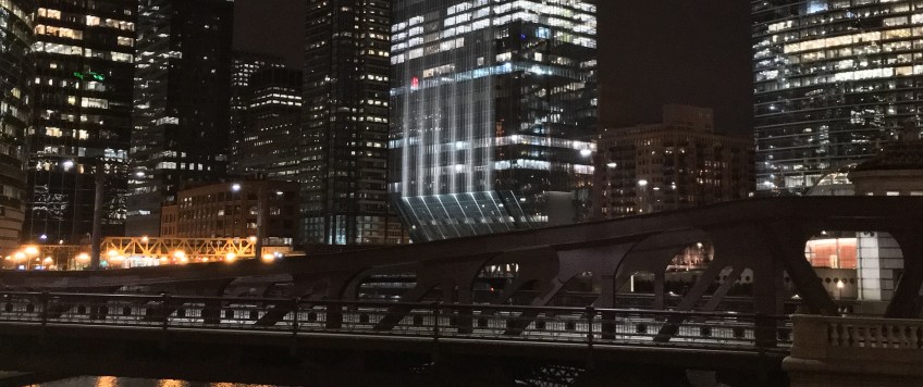 150 North Riverside night