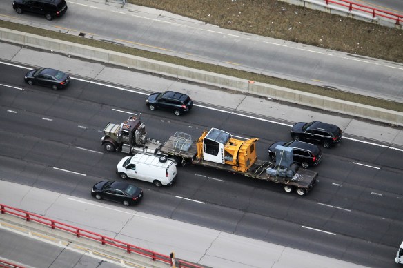 Hilton McCormick Place tower crane
