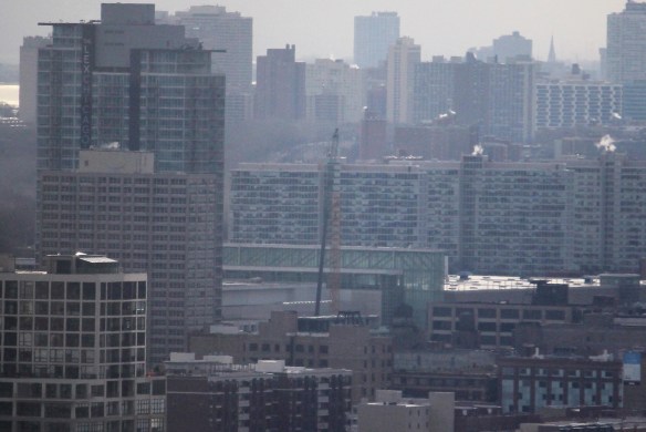 Hilton McCormick Place tower crane