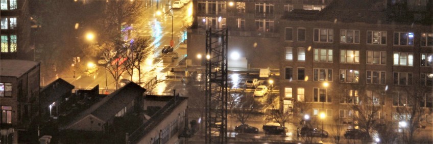 Illume Chicago tower crane