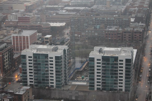 Illume Chicago tower crane