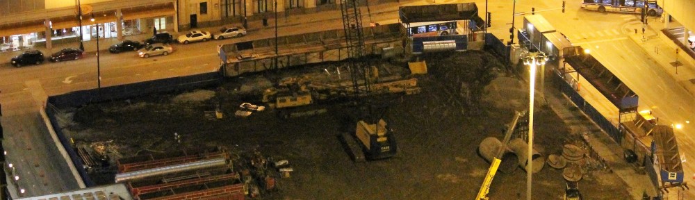 One South Halsted caissons