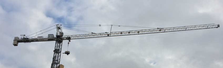 165 North Desplaines tower crane