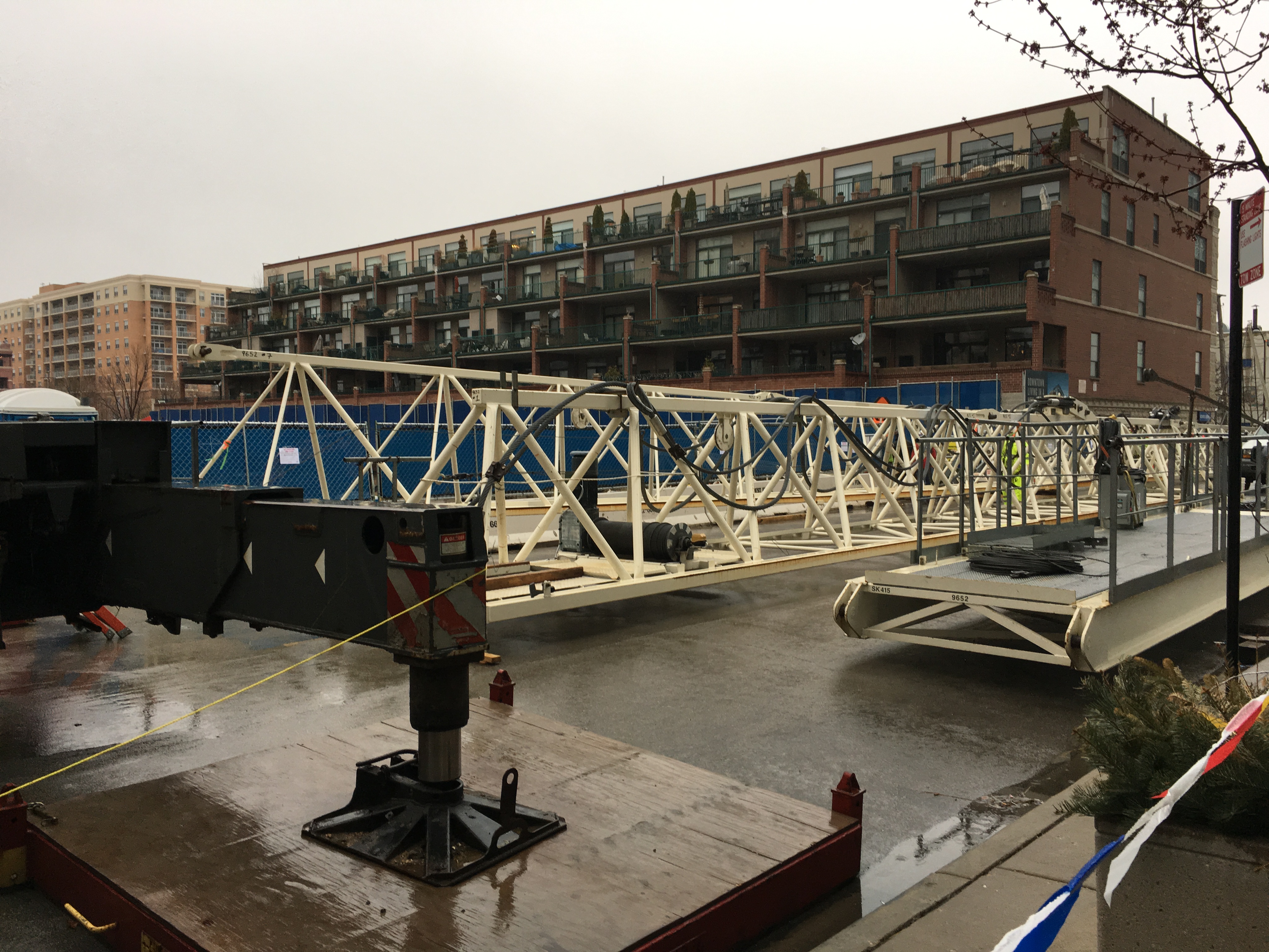 Illume Chicago tower crane saturday