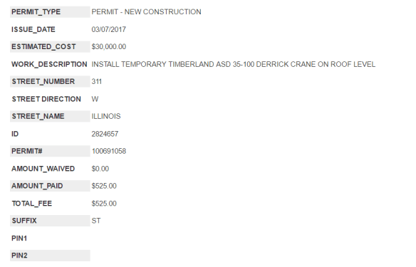 3Eleven rooftop crane