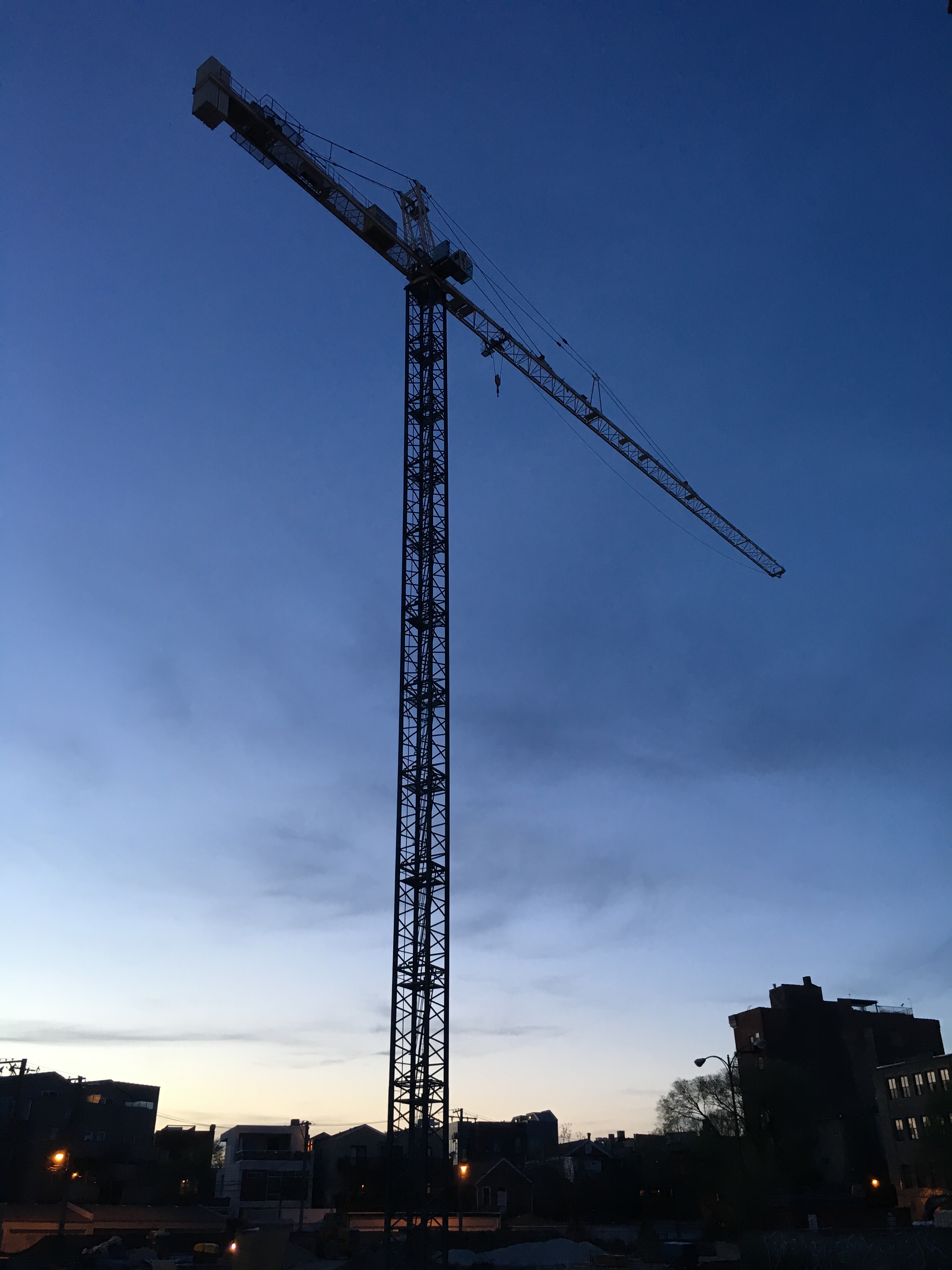 Wicker Park Connection tower crane
