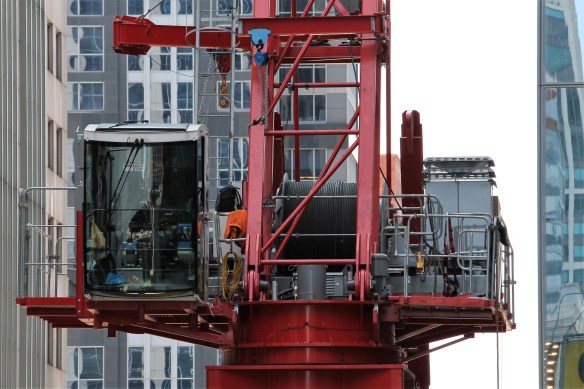 CNA Center tower crane