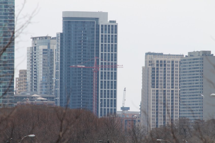 One Grant Park tower crane