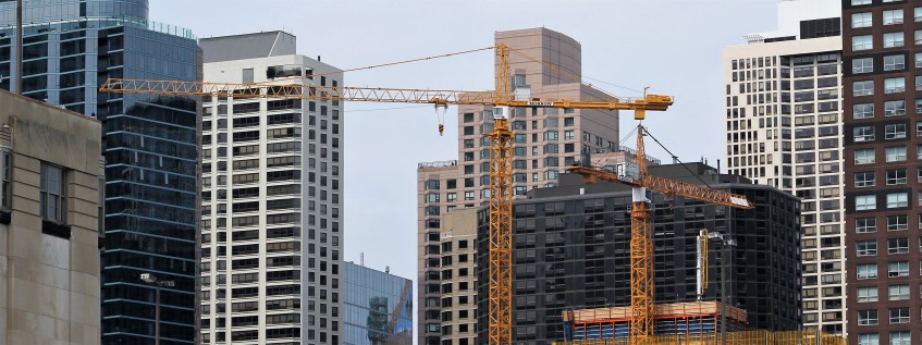 One Bennett Park two tower cranes