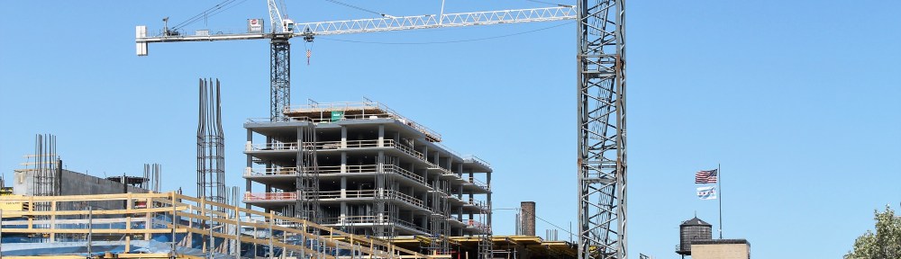 West Loop flag crane tank