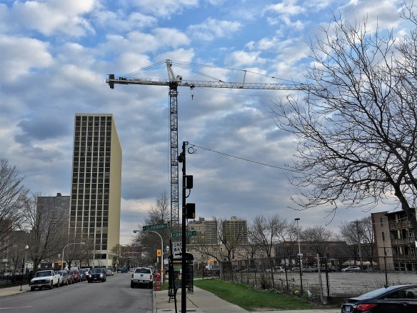 Eight Eleven Uptown tower crane