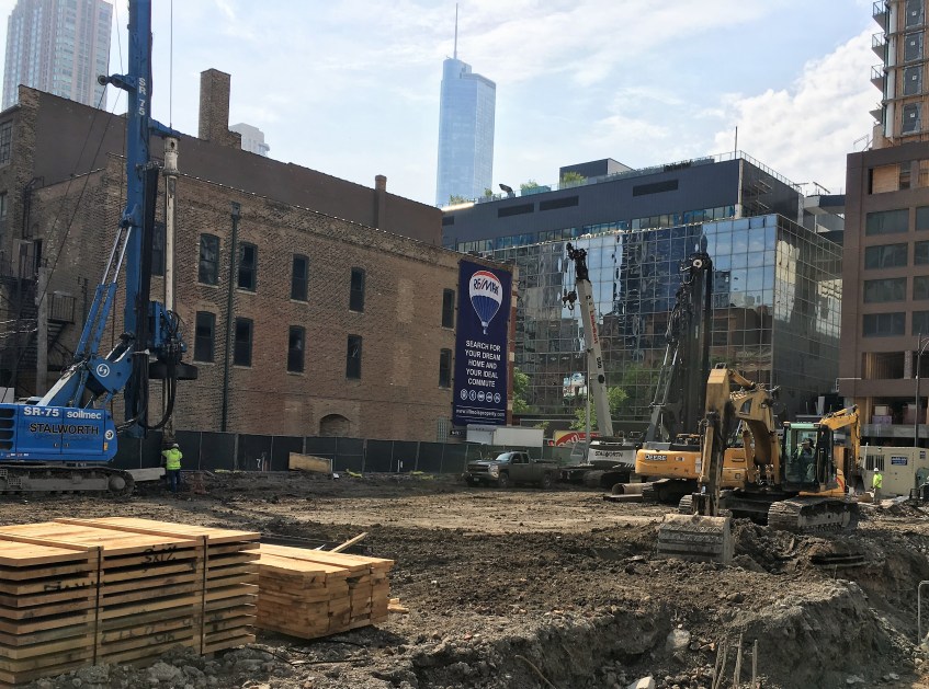 Marlowe caisson work