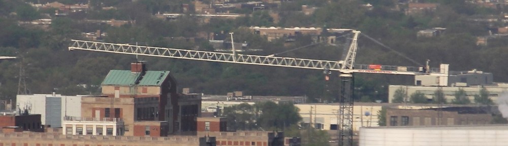 Cook County Central Campus Health Center tower crane