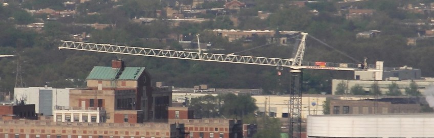 Cook County Central Campus Health Center tower crane