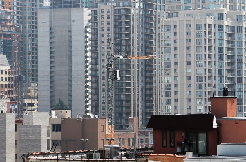 Moxy Hotel tower crane