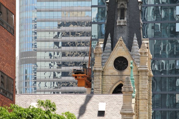 8 East Huron tower crane