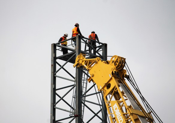 McDonald's tower crane assembly