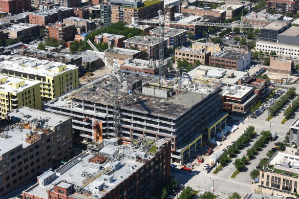 McDonald's two cranes Aerialscapes