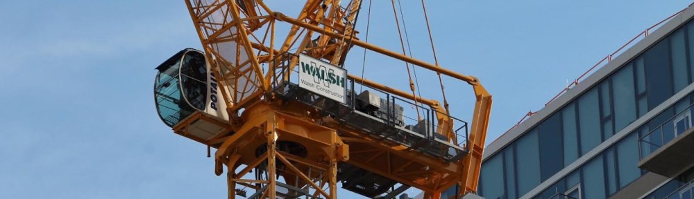 1326 South Michigan tower crane