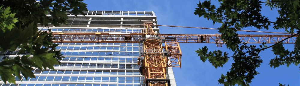 Alta Roosevelt lowers the crane