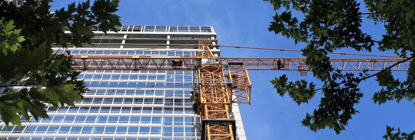 Alta Roosevelt lowers the crane