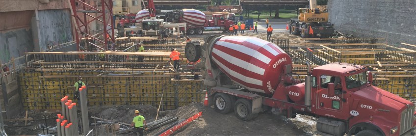 Essex On The Park concrete pour