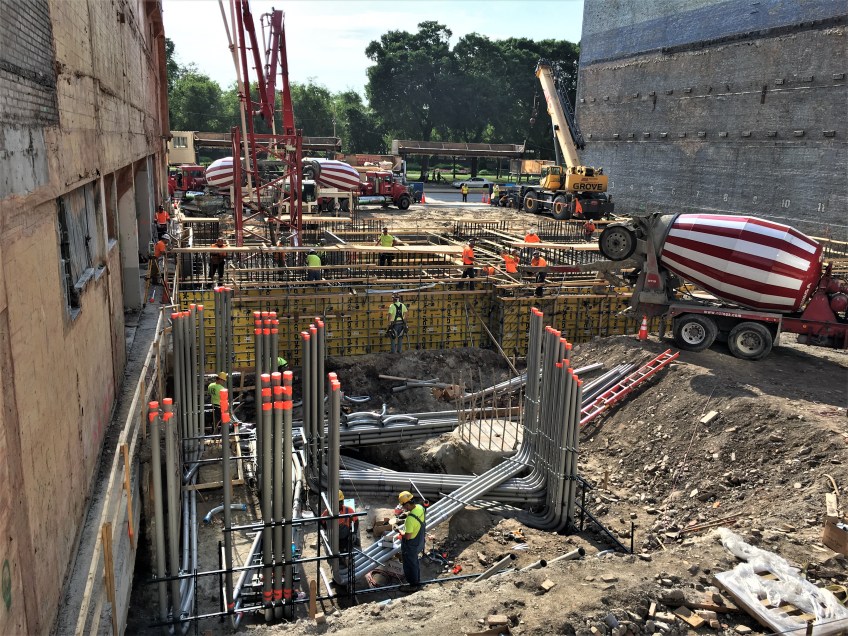 Essex On The Park concrete pour