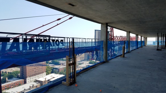 Solstice On The Park tower crane removal