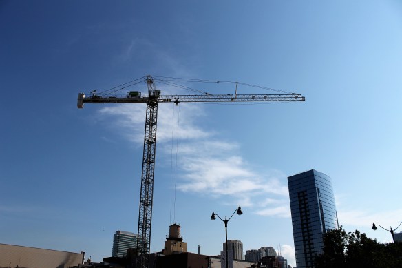 Nobu Hotel Chicago tower crane