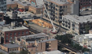 210 North Carpenter tower crane stub