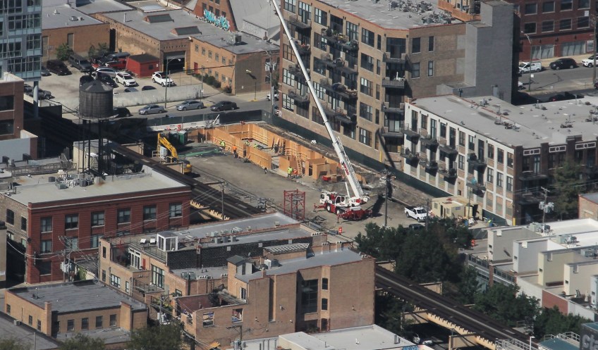 210 North Carpenter tower crane stub