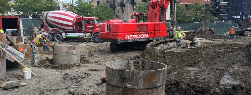 Hayden West Loop caisson work