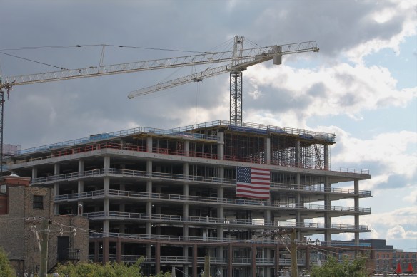 McDonald's Headquarters tower crane removal