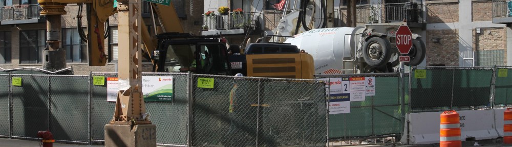 210 North Carpenter caisson work