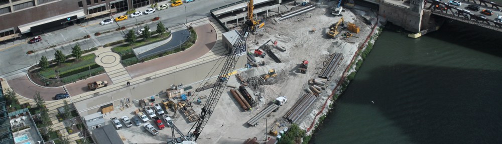 Wolf Point East pile driving