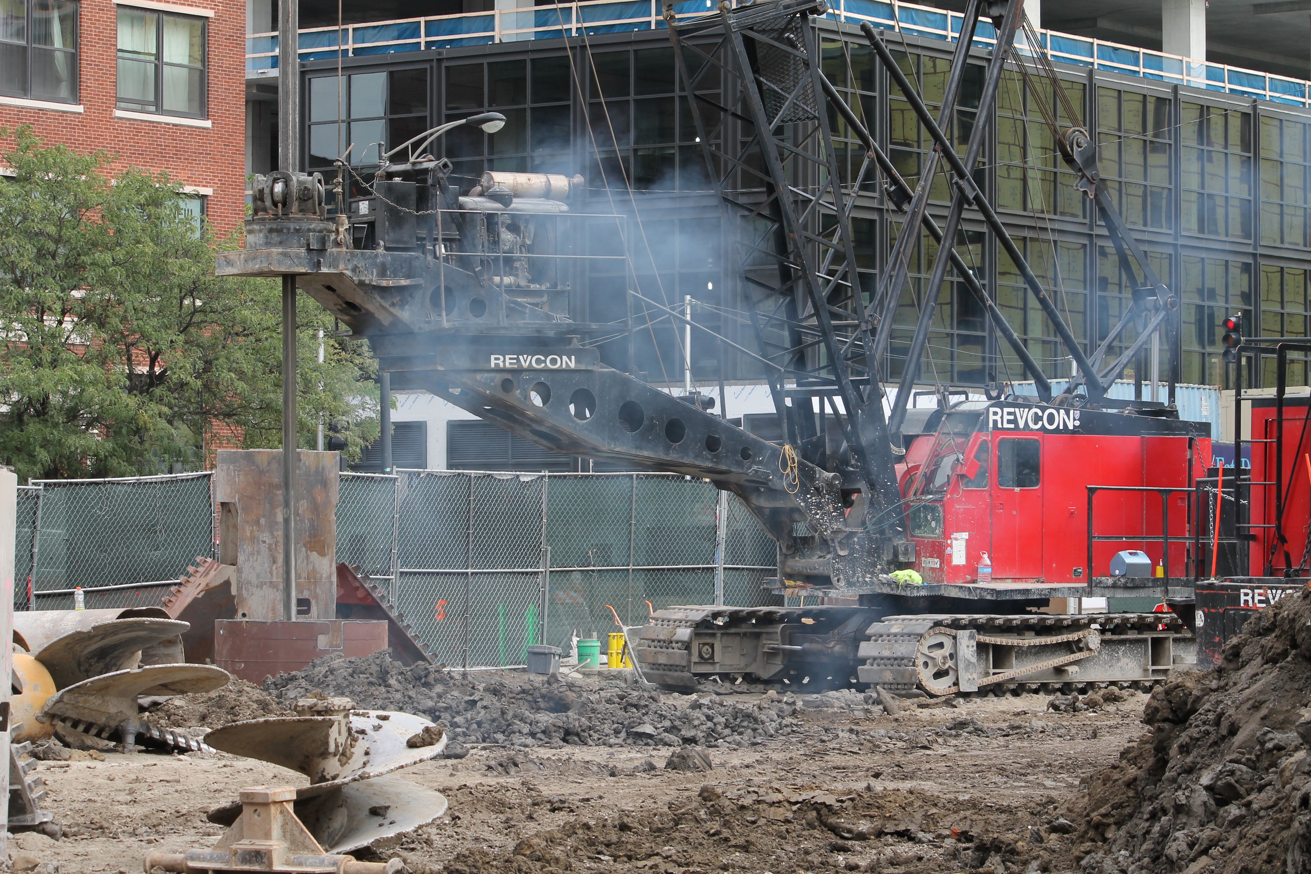 Hayden West Loop caisson work