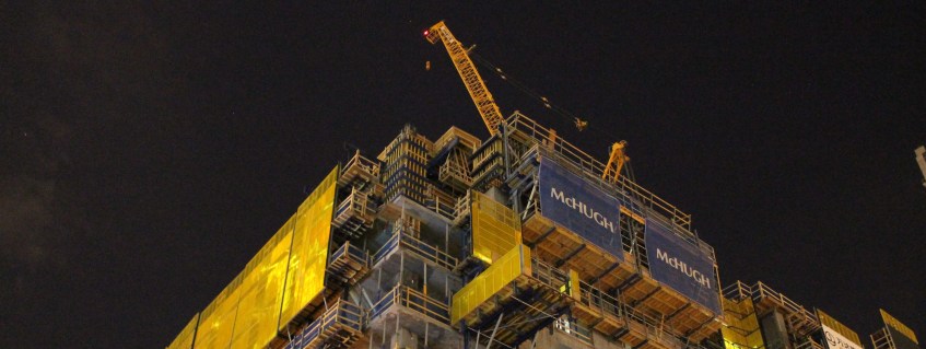 Vista Tower at night