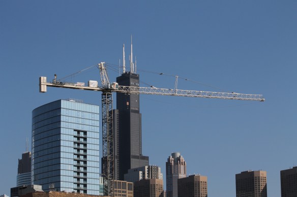 Hoxton Chicago hotel tower crane