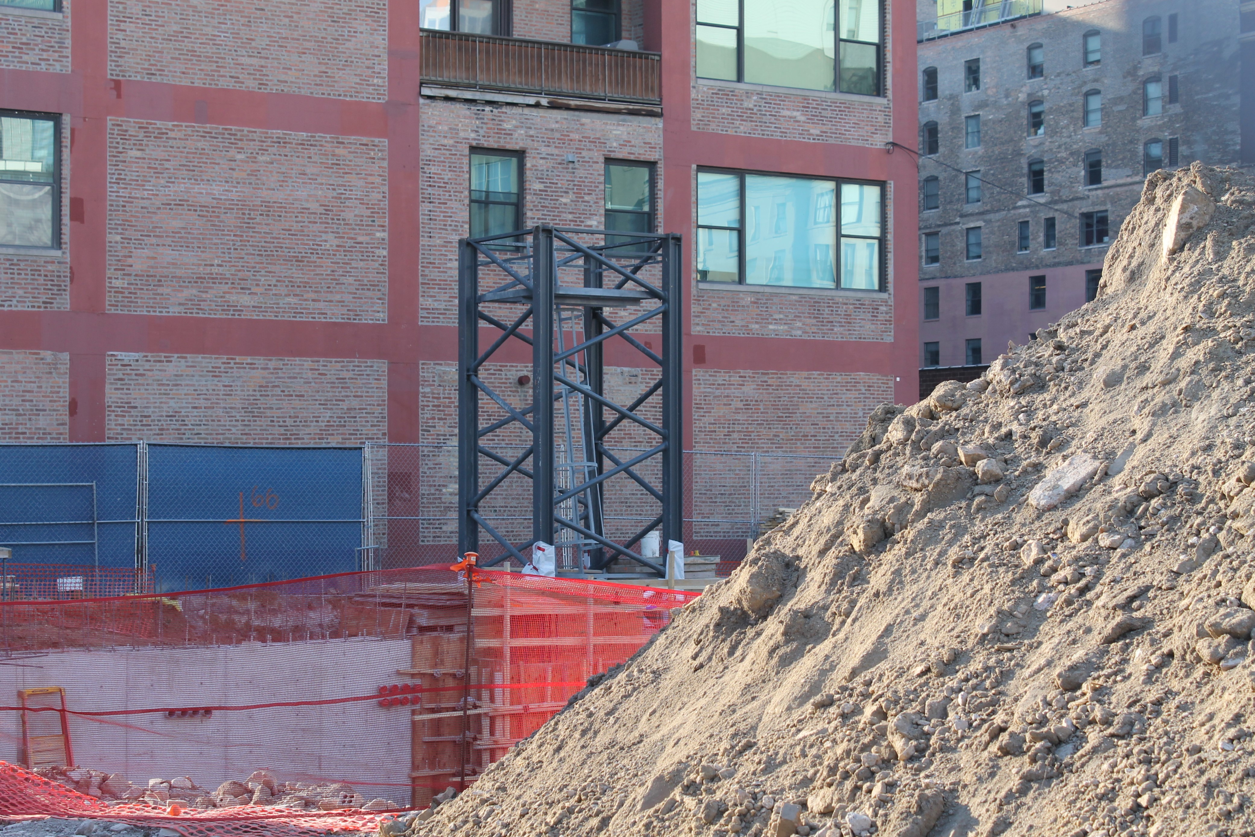 808 West Van Buren tower crane stub