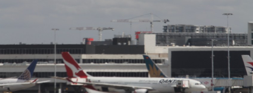 Sydney Airport tower cranes