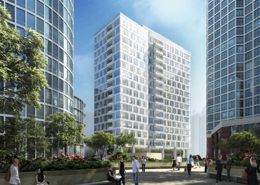 Renelle on the River tower crane stub