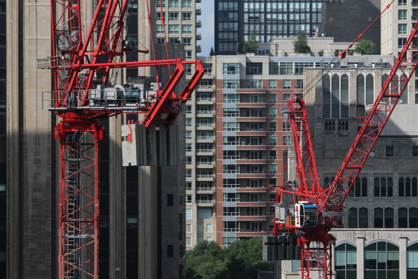 Simpson Querrey tower cranes