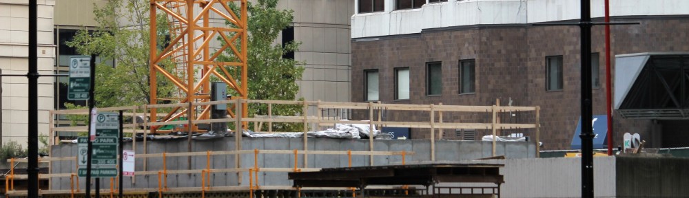 Renelle on the River tower crane stub